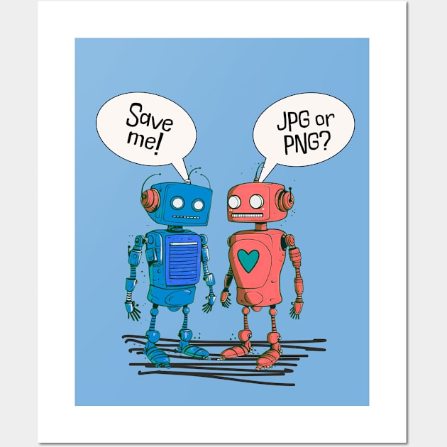 Droid Friends Wall Art by Liesl Weppen